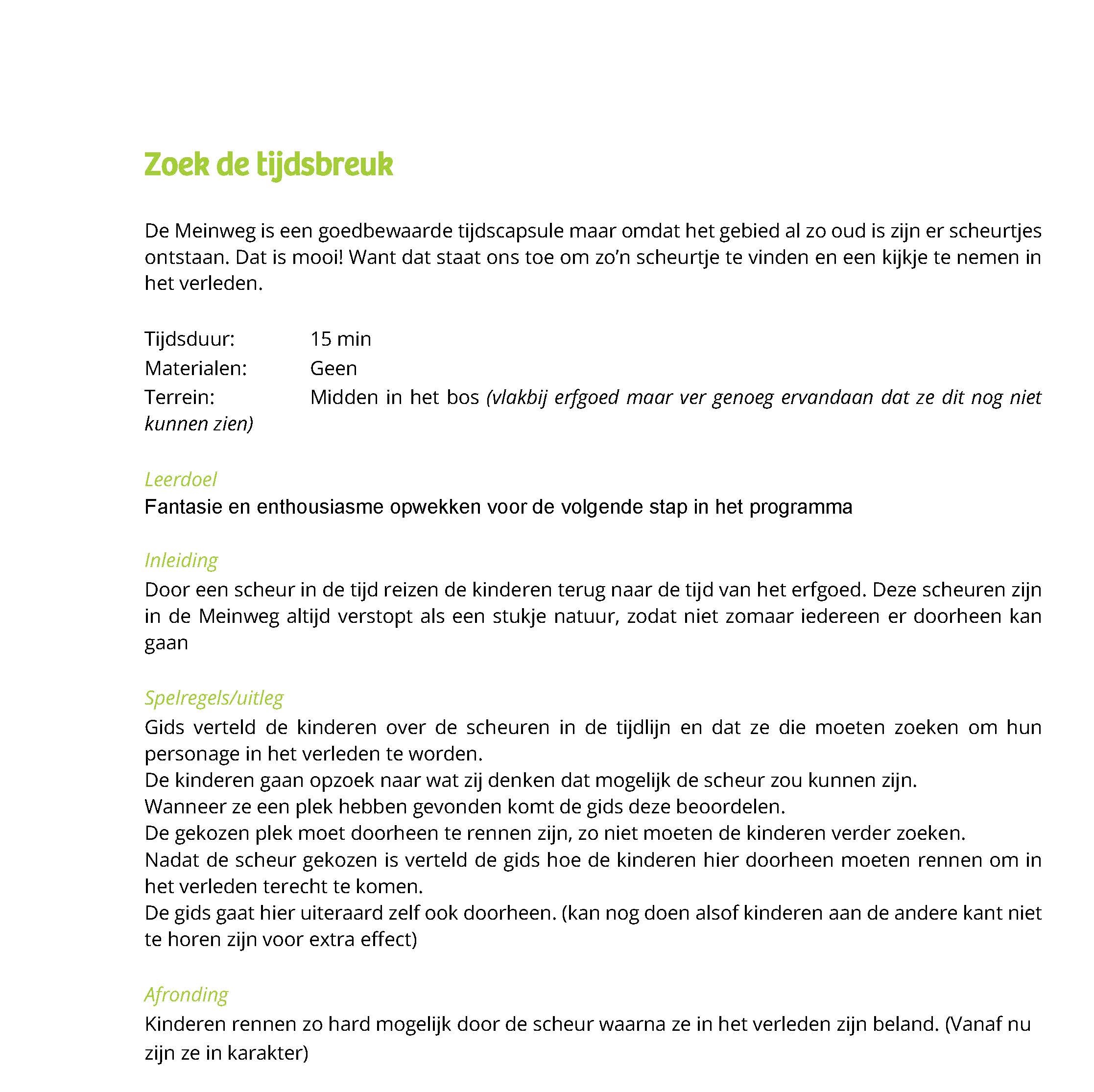 Werkvormen Leerlijn cultuurhistorie